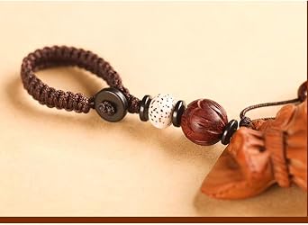 Keychain Bag Charms Keychain Car Bag Ornaments Wooden Wallet Key Pendant Good Luck