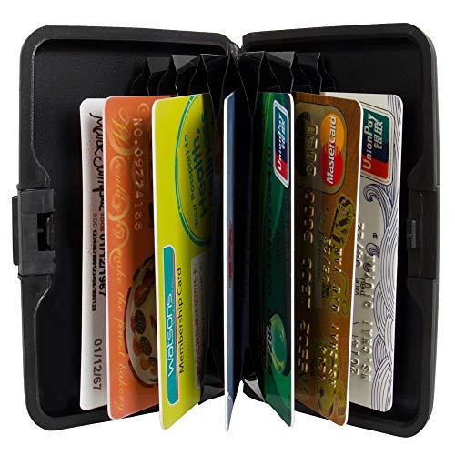 Columbia Men's Metal Hard Case Rfid Credit Card Holder Wallet #TOP1