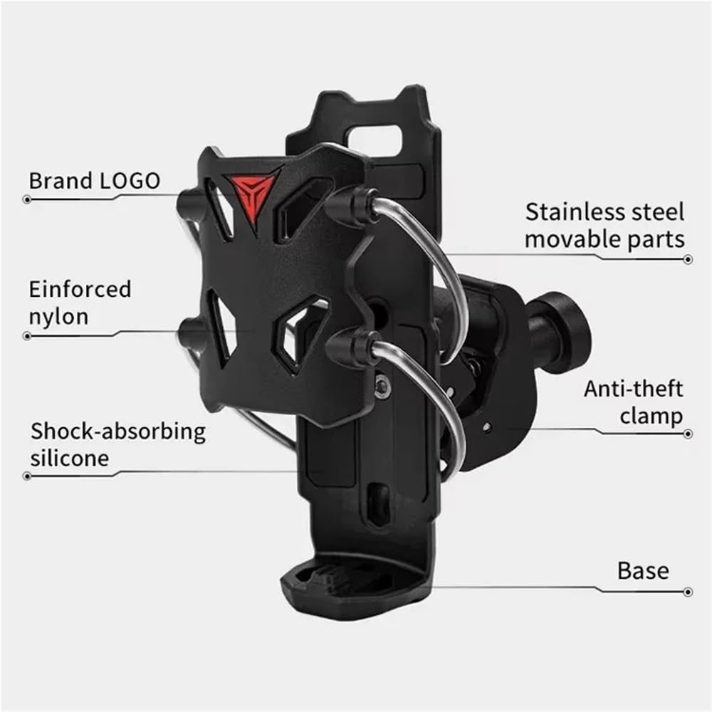 Becherhalter Motorrad Motorrad- Und Fahrradfahren, Automatischer Verstellbarer Getränkehalter, Universelle rutschfeste, Verschleißfeste Wasserflaschenhalterung