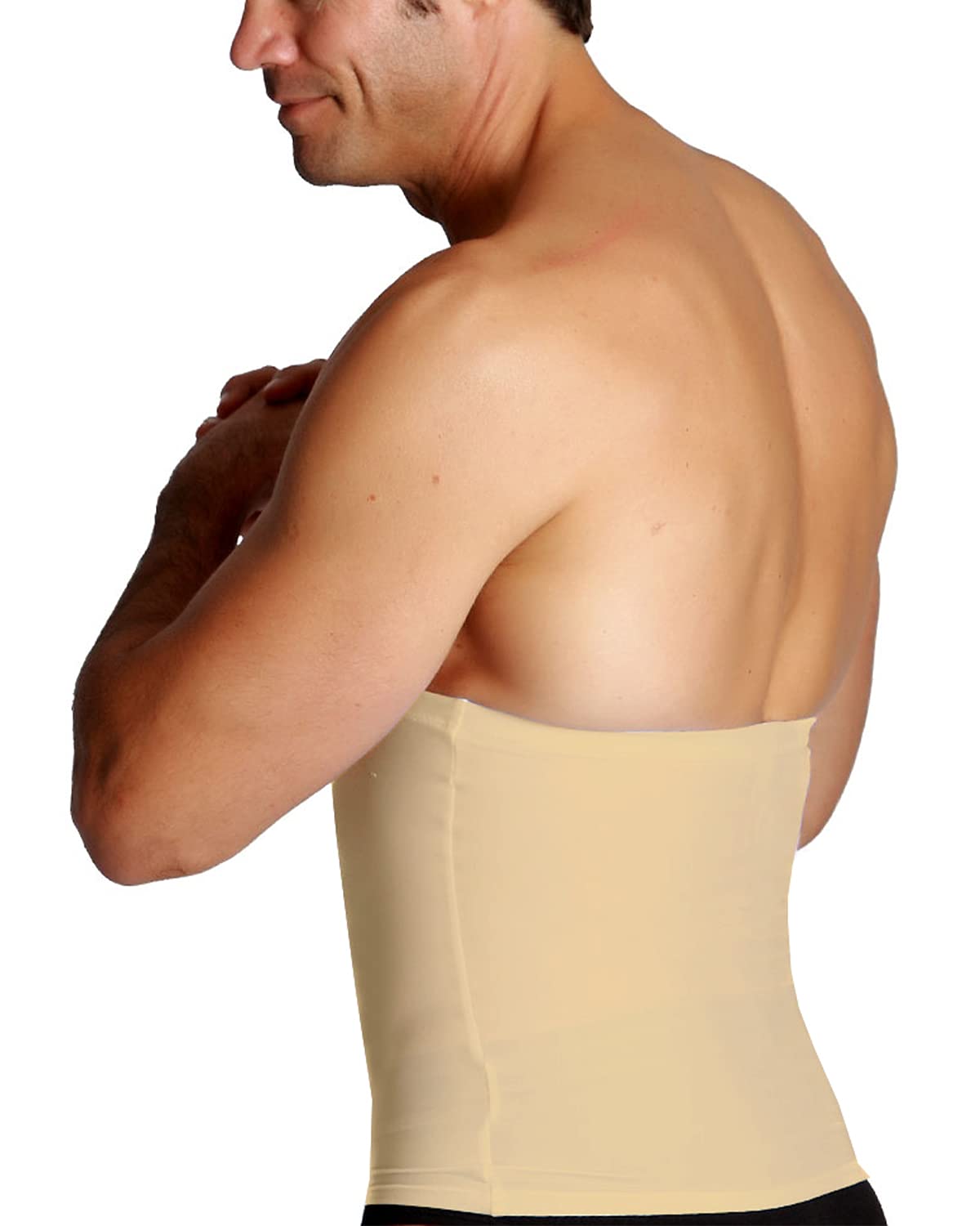 Insta Slim Men’s Slimming Compression Firming Belt, Slimming, Tummy Control, Special Occasions, Back Support, Posture Support (Nude, X-Large)