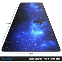 CSL - Übergröße Mauspad Gaming Titanwolf 1200x400mm - XXXL Mousepad groß mit Motiv - Tischunterlage Large Size - verbessert Präzision und Geschwindigkeit - XXL z.B. für Logitech Maus und Tastatur – Ansicht 2