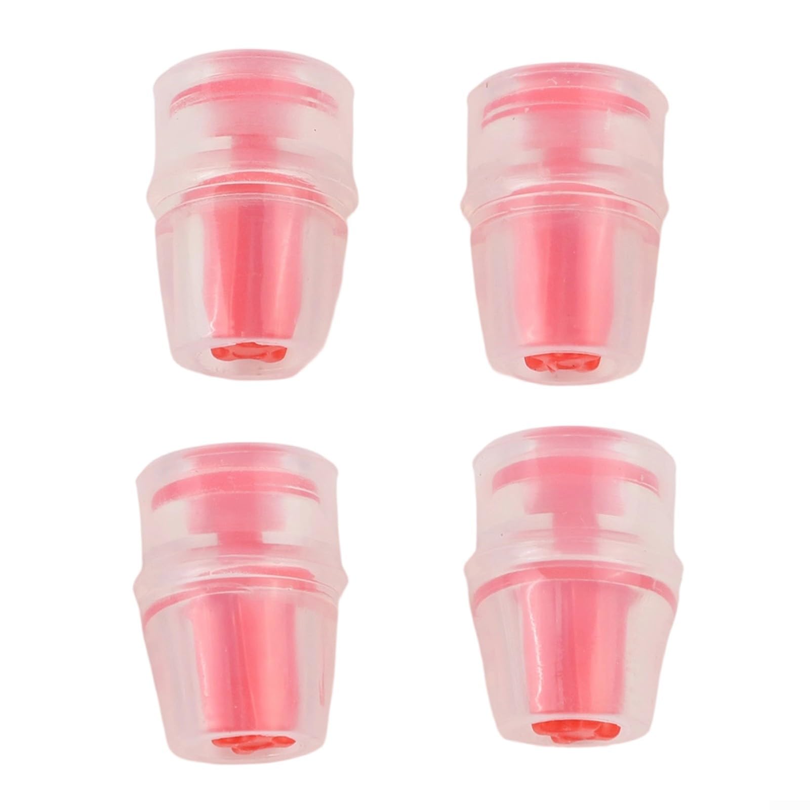 4Pcs Silicone Hydration Pack Bite Valve Replacement Mouthpiece(Red)