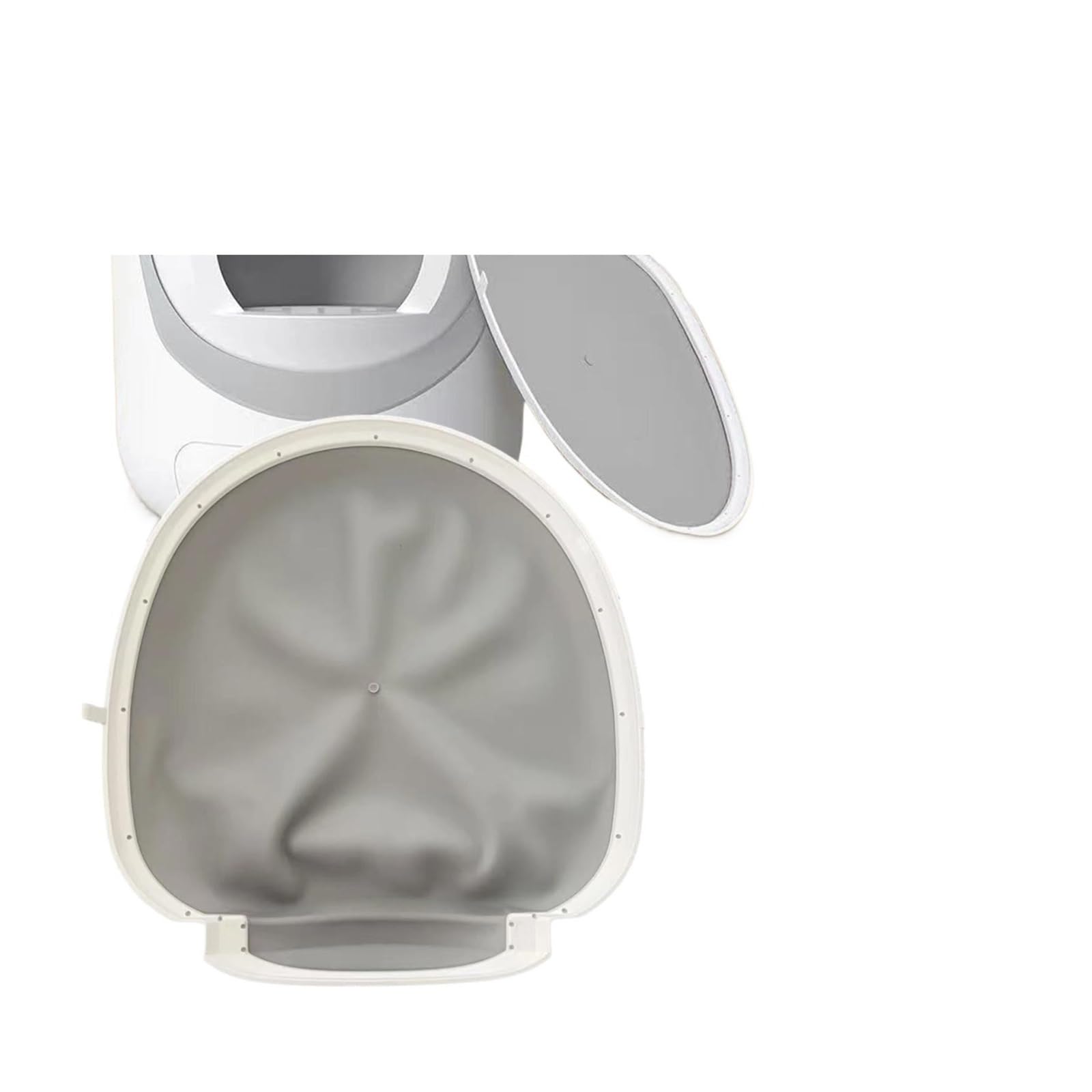 Generico Pad Inferiore in Silicone di Ricambio per lettiera Automatica | Tappetino in silicone e PP che aiuta a trattenere la lettiera, facile da pulire, 45 x 43 x 3 cm