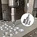 Wexecon 2Pcs 2 Inch|51mm Carbide Hole Saw Kit for Metal Hole Cutter Drill Bit with Pilot Drill Bit for Stainless Steel Sheets, Metal Tubes, Iron Plate(2 Inch Hole Saw)