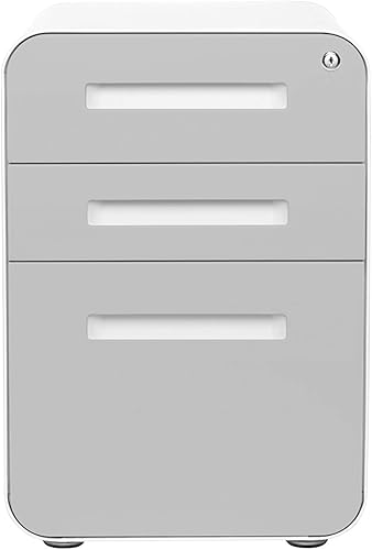 Vista 47 de Stockpile - Archivador móvil de 3 cajones, calidad comercial, preensamblado Negro