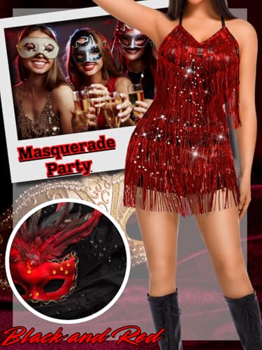 Image of Kaei&Shi Sequin Fringe Romper,Sparkly Glitter Metallic Jumpsuits For Women,Backless Shorts Dress Disco Birthday Dance Outfit
