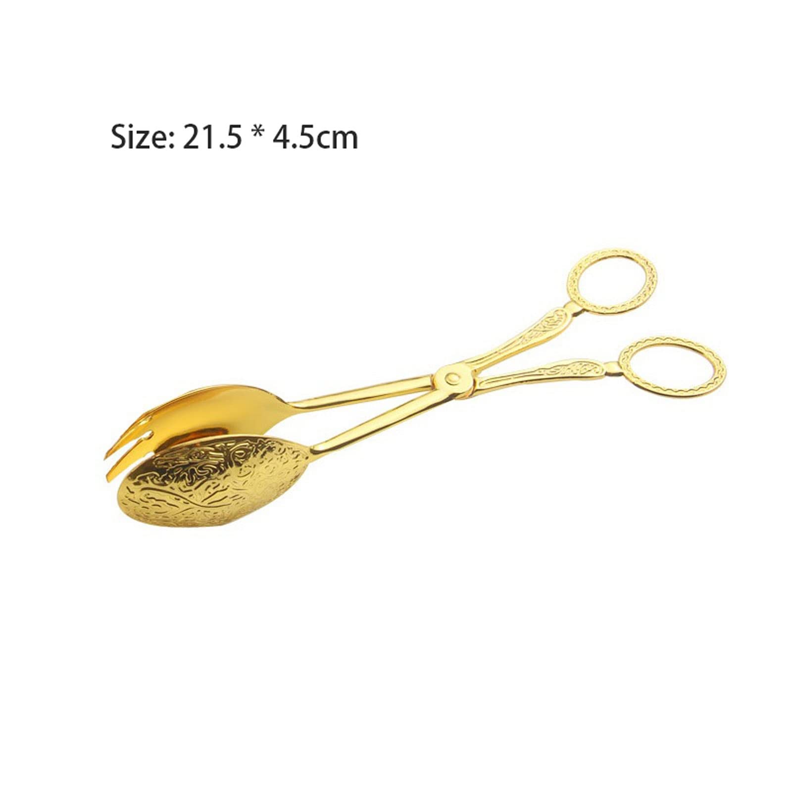 Pinzas para Barbacoa, multifunción, Vintage, para Comida, para el hogar, chapadas en Oro, para ensaladas, Pasteles, Pan, postres, Utensilios de Cocina.