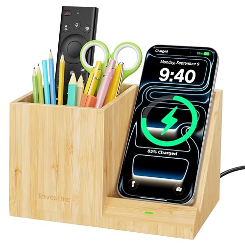 Investme Bamboo Pen Holder