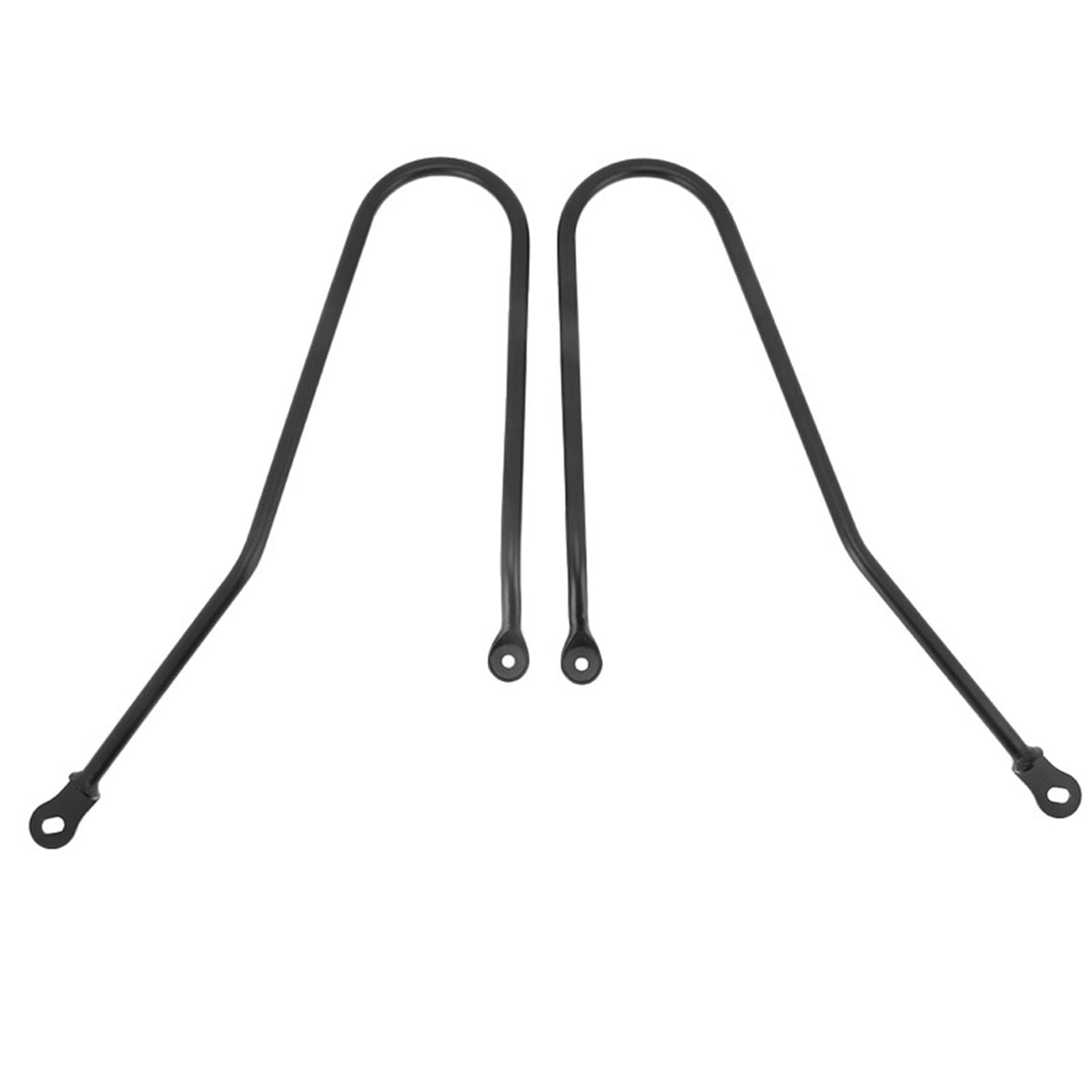 Portapacchi laterali per moto in ferro per bagagli da viaggio, robusto portapacchi posteriore compatibile con Triumph Bonneville T100 T120 T900 (nero)