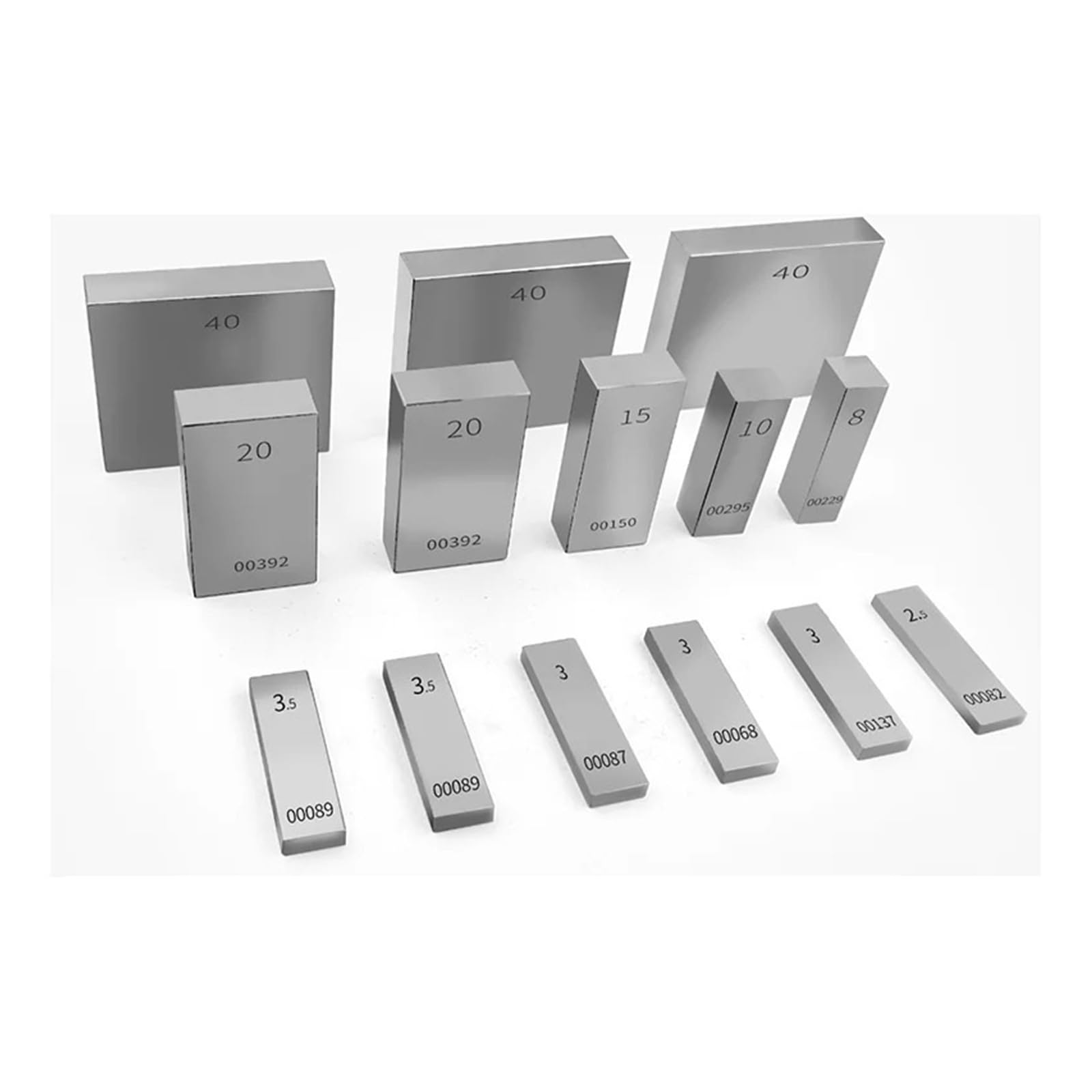 8 Sztuk/zestaw Stalowe Płytki Wzorcowe HSS 125/150/175/200/250/300/400/500mm Klasa 0 Do Kalibracji Mikrometru Precyzyjny pomiar