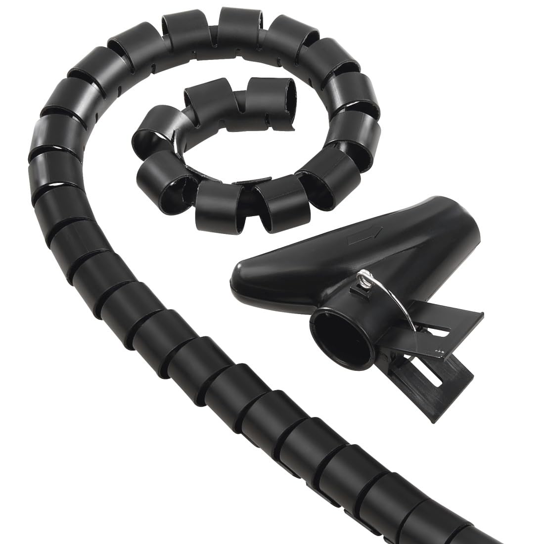 HAMA, Flexible Cable Organizer (Hama Spiral Flexible Cable Hose, Universal, 30 mm, 1.5 m) Black