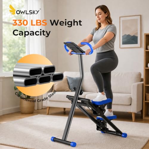 Image of OWLSKY Stair Stepper for Home,Vertical Climber Exercise Machine with Stable Triangular Frame, Smooth & Quiet Motion, Full Body Workout Equipment