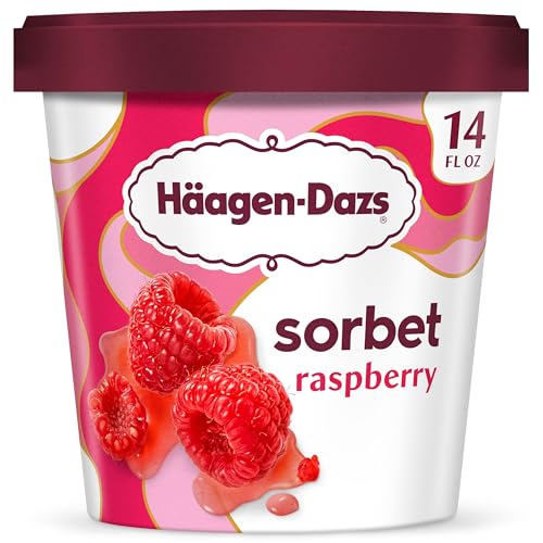 Haagen-Dazs, Raspberry Sorbet, 14 oz (Frozen)