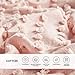 Comfort Spaces Cotton Comforter Set Jacquard Pom-Pom Tufts Design, Down Alternative, All Season Modern Bedding, Matching Shams, Twin/Twin XL, Phillips, Blush