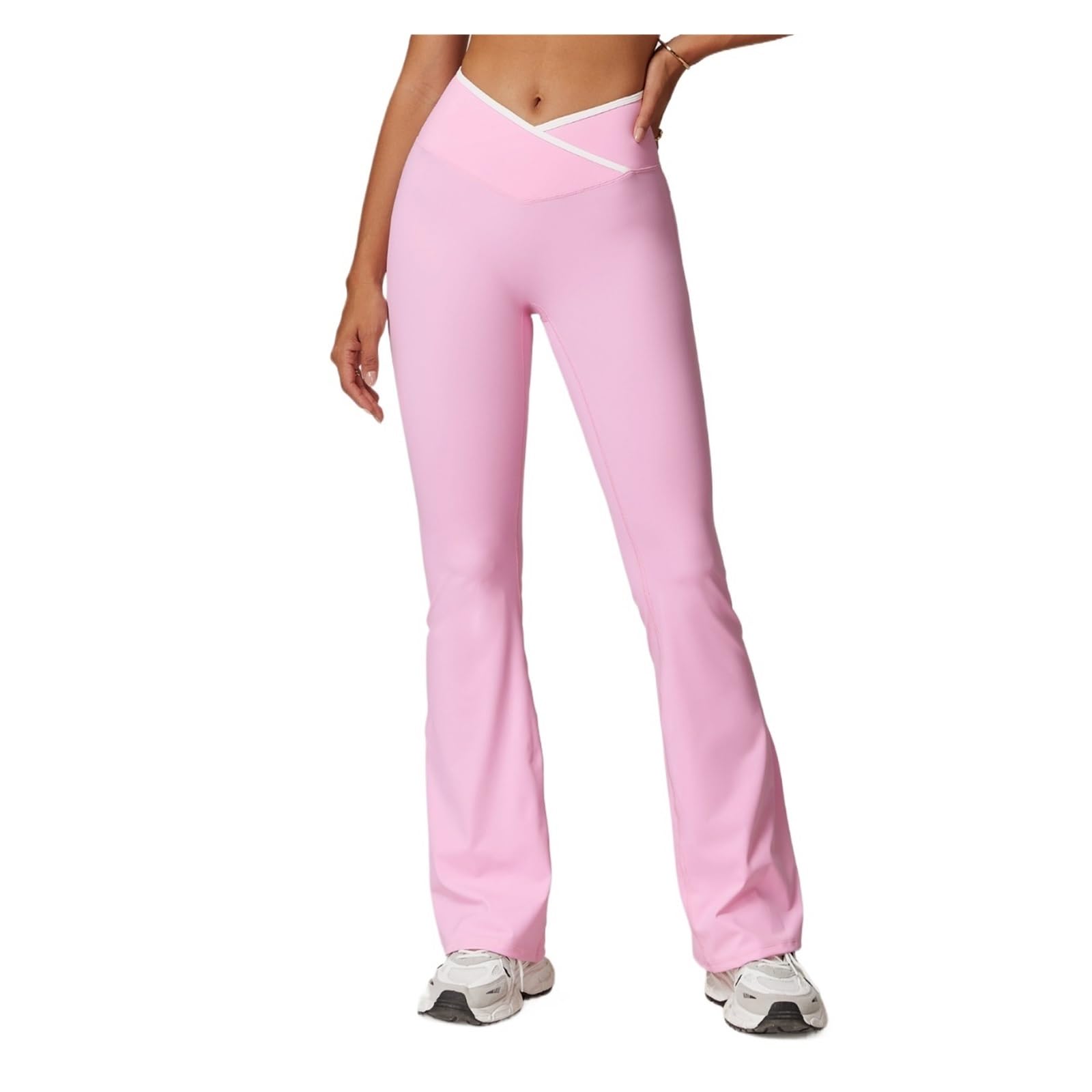 Leggings For Mujer, Pantalones Deportivos De Cintura Alta, Pierna Ancha para Yoga Fitness