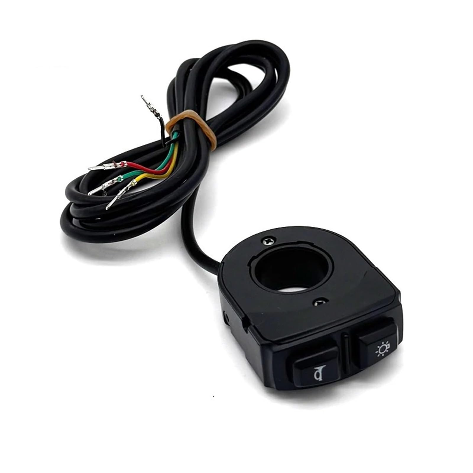 Bobine d'allumage 4 Fils pour Scooter, Phare de vélo électrique, Interrupteur étanche, klaxon pour vélo, vélo électrique, Moto, Bouton de Lampe