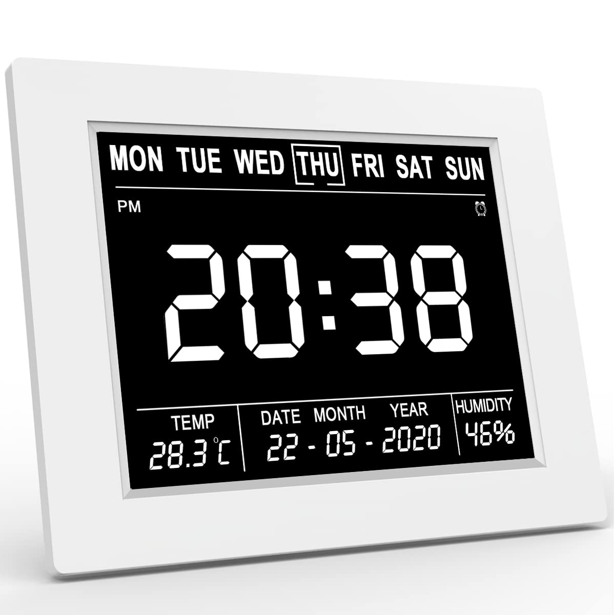 Buy Yuanzeco Preeminent Digital Alarm Clock 8 Inch Large Screen Clock