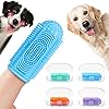 YUEYUEJIA Dog Toothbrush Finger Toothbrush Dog Tooth Brushing Kit 4Pack Dog Finger Toothbrush for Dog Teeth Cleaning&Dog Dental Care Dog Tooth Brush Dog Toothbrush Kit Pet Toothbrush