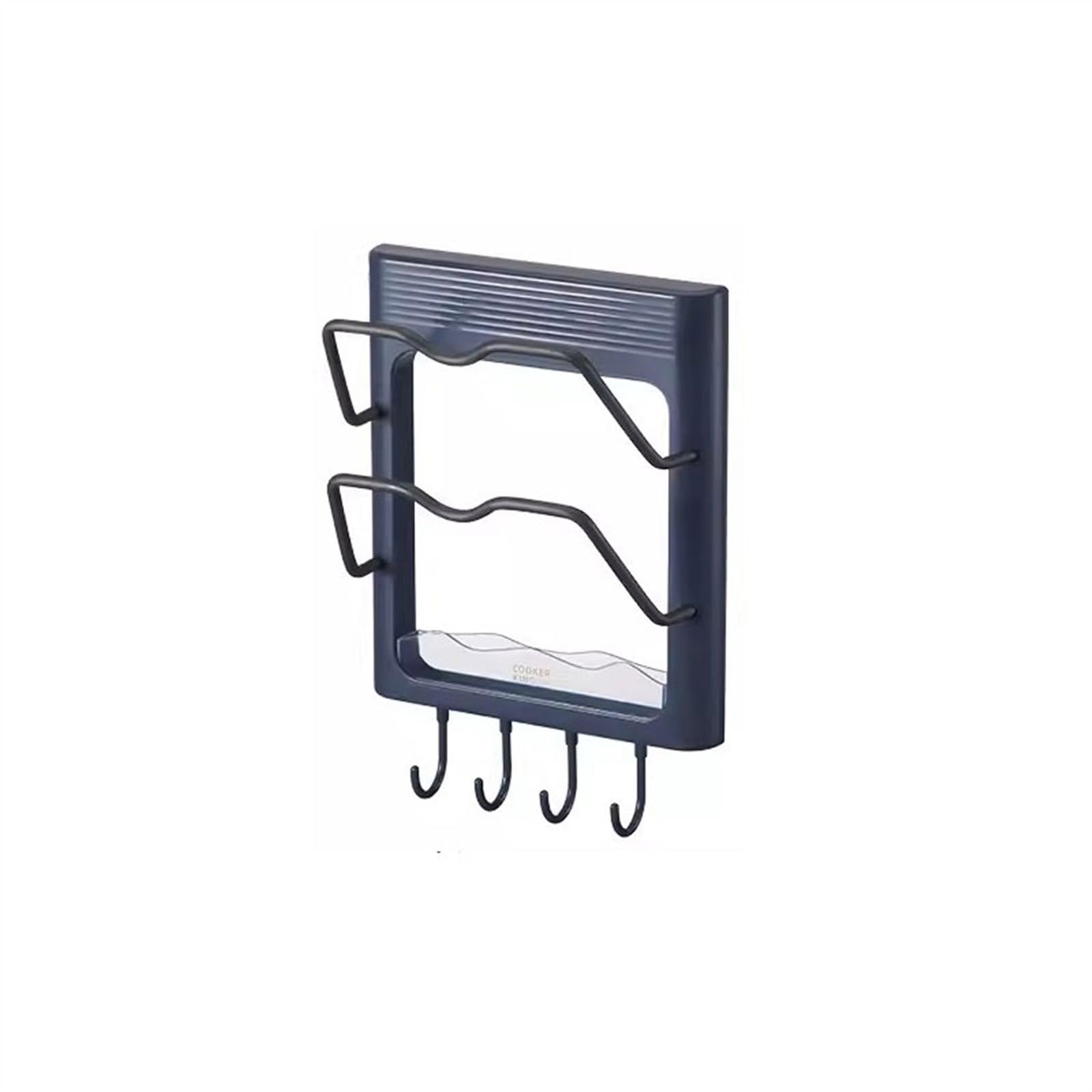 Deckelregal, Topfdeckelregal, freies Loch, an der Wand montiertes Küchenregal, Platzhalter, Haushaltsaufbewahrung, mehrschichtige Schneidebrettregale, Schneidebretthalter (gelb) (blau)