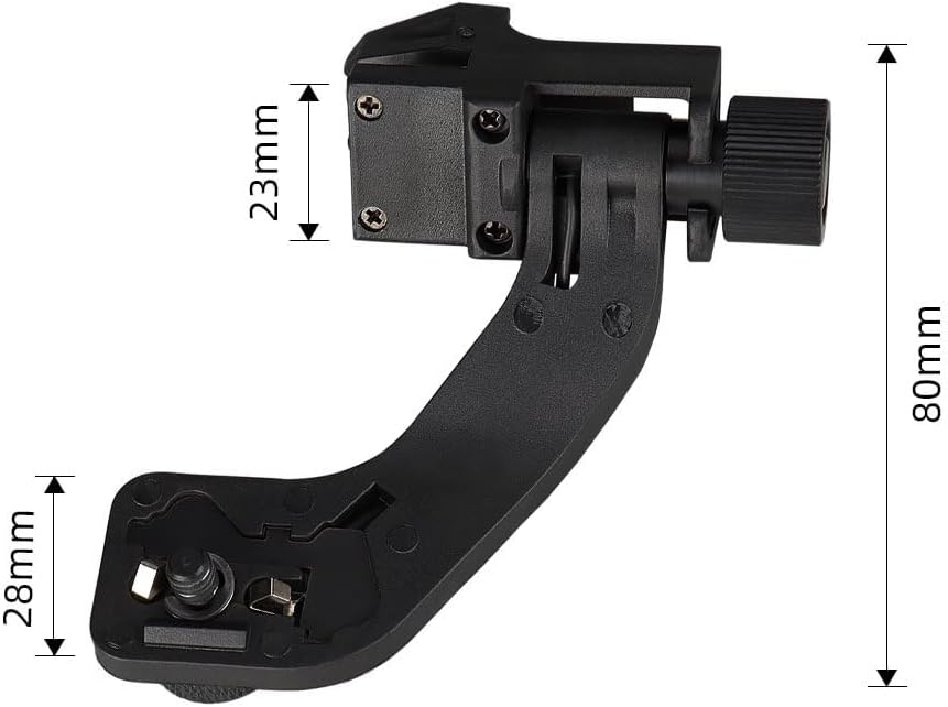 PVS14 j-arm Night Vision Mount,Plastic J-Arm Night Vision NVG Mount Helmet Adapter for Night Vision pvs14 Supports Right Eye