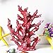 Artificial Coral Ornament Underwater Sea Plants Decorations Craft Resin Aquarium Plants Coral Fish Tank Decorations - Pink