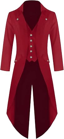 rrhss Boys Gothic Tailcoat Jacket Halloween Costume Jackets