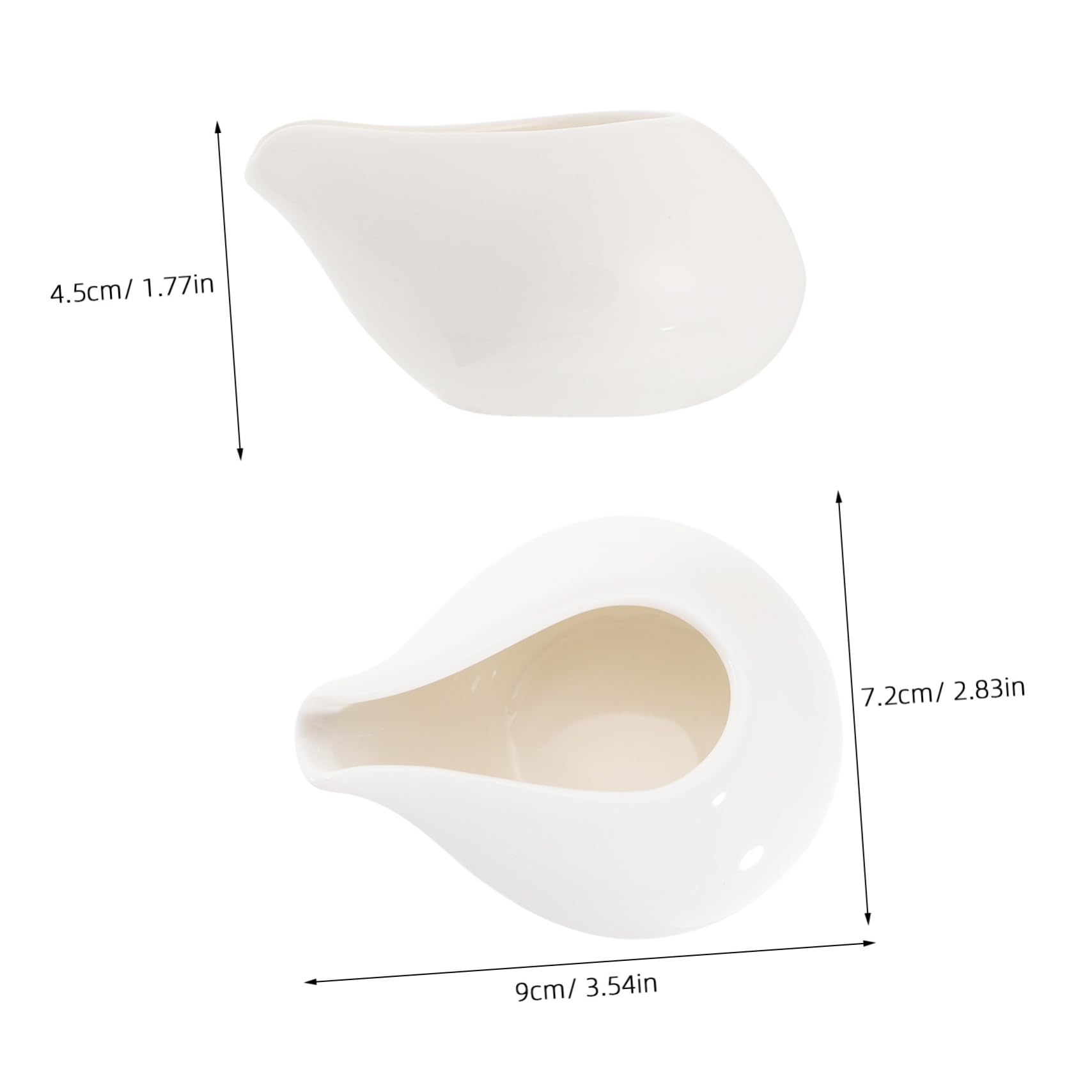 HOLIDYOYO 1pc Ceramic Steak Sauce Cup Gravy Boat Serving Jug Steak Gravy Boat Restaurant Condiment Bowl