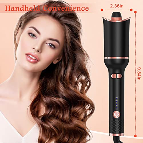 Professional Automatic Curling Iron Wand With Large Rotating Barrel & 4 Adjustable Temps & 3 Timers, Auto Shut-Off Hair Curler With Dual Voltage, Fast Heating For Hair Styling #TOP5