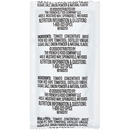 French's Tomato Ketchup Packets, 1000 Count - One Box Of 1000 Individual Ketchup Packets, Perfect For Takeout Orders And Condiment Stations #TOP2
