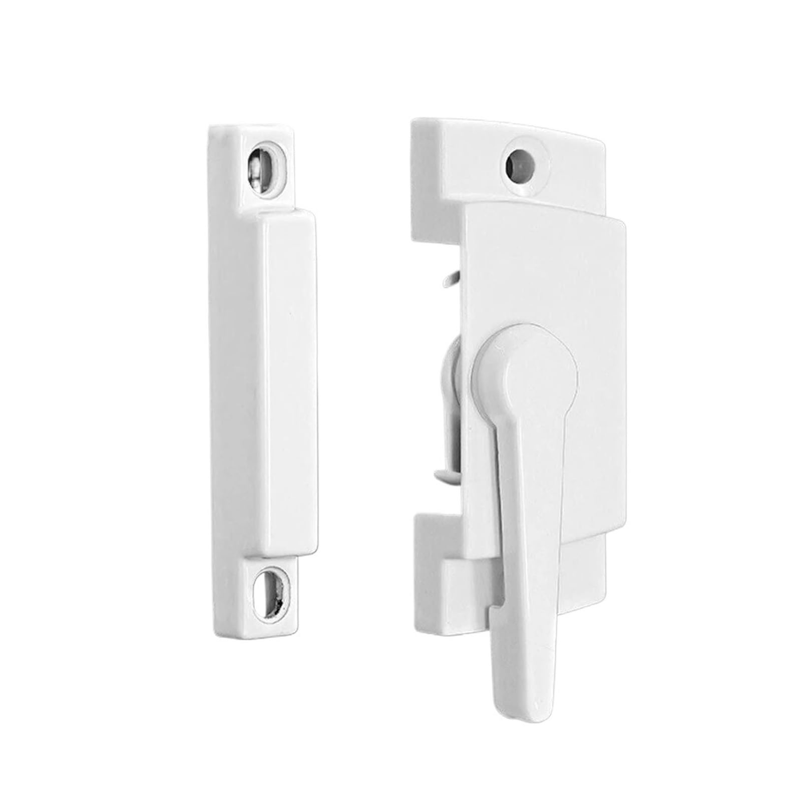 2 Set Hasp Security Lock Sash Jammer Home Decoration Keeper Materials Providing Slide Tight Locking(Right)
