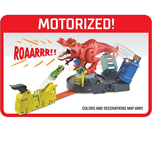 City T-Rex Demolidor, Mattel, Hot Wheels, Multicor, Pacote de 1