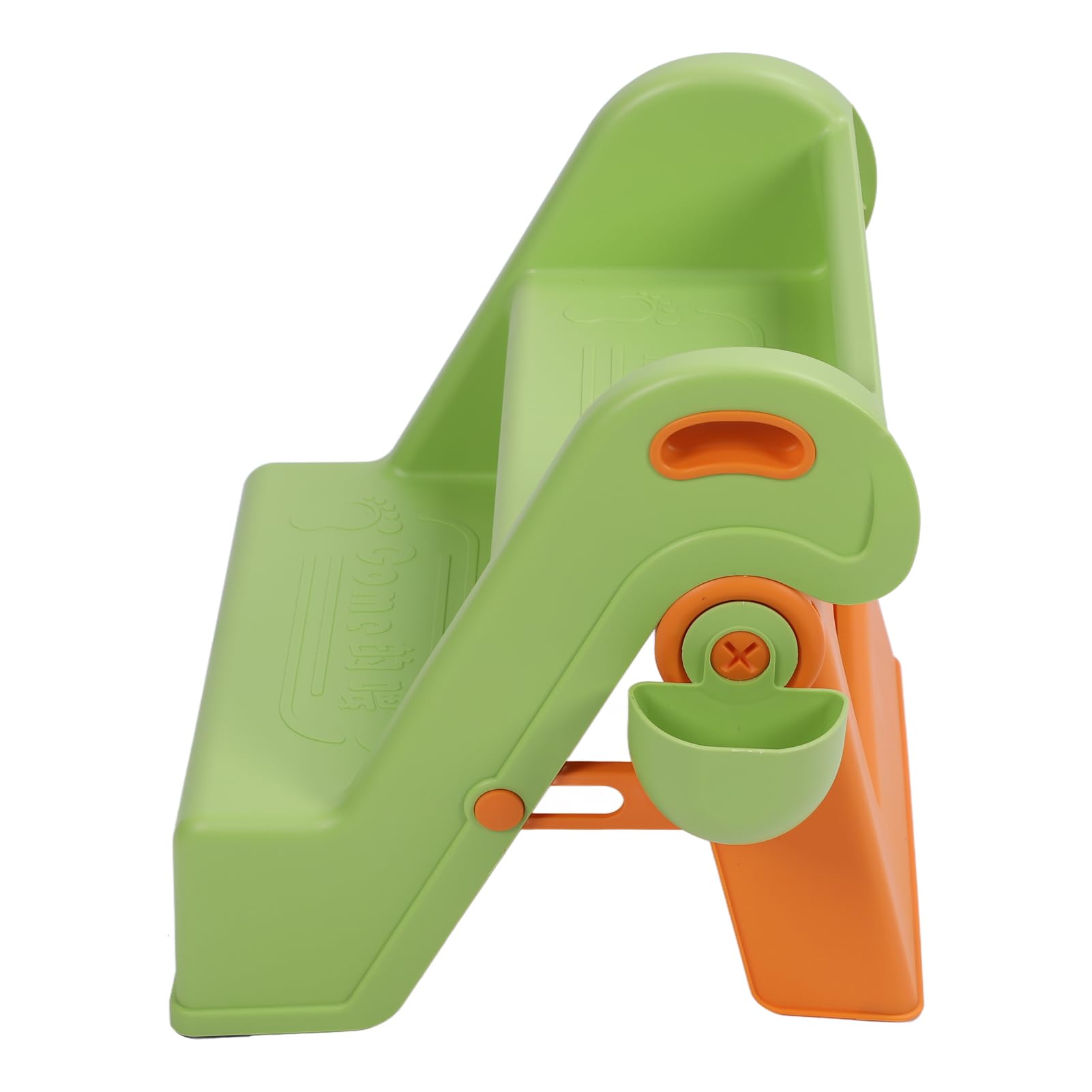 Pongnas Sgabello Pieghevole per Bambini a 2 Gradini con Paraspruzzi e Design Antiscivolo per Usare il Vasino e l'uso in Bagno Verde (GREEN)