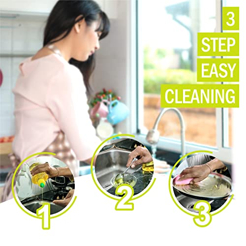 Image of PowerDrop Dishwash Liquid Gel 5 Litre Refill Pack, Power of Lemons, Leaves No Residue, Grease Cleaner for All Utensils, Concentrated Dish Wash Liquid Kitchen Soap - 5 Litres