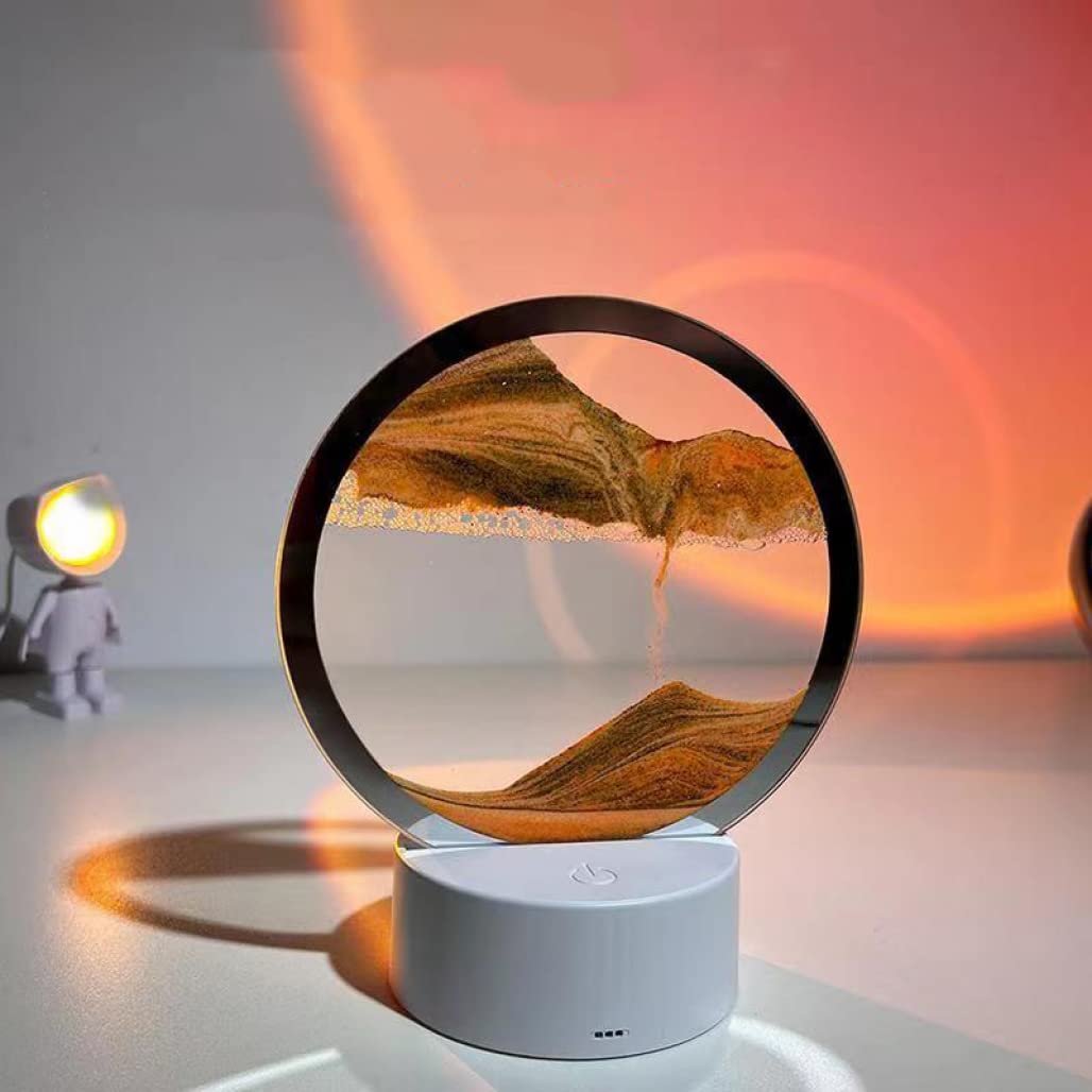 Buy Goodern Moving Sand Art Decor Lamp,Sand Art Painting Desk Lamp