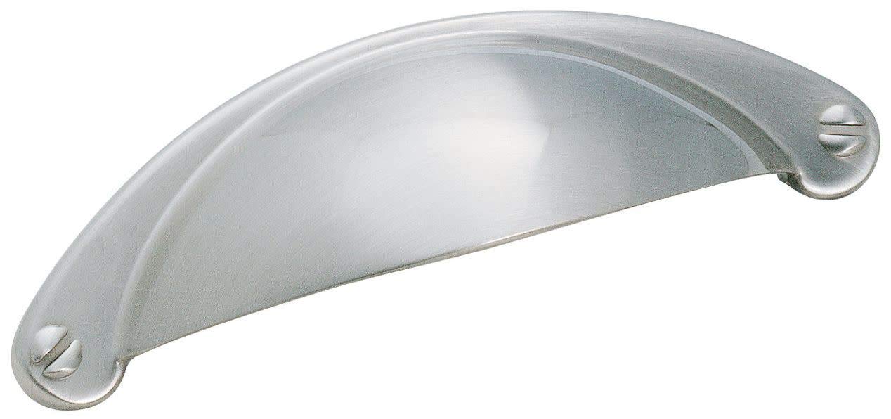 Amerock BP9365-G10 Essential'z Cup 2-1/2-Inch Pull, Satin Nickel