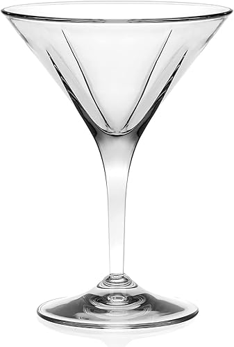 Miniatura 2 de Barski Martini  Vasos  Classic Clear  Juego de 6  Tallos fabricados en Europa  5 oz.