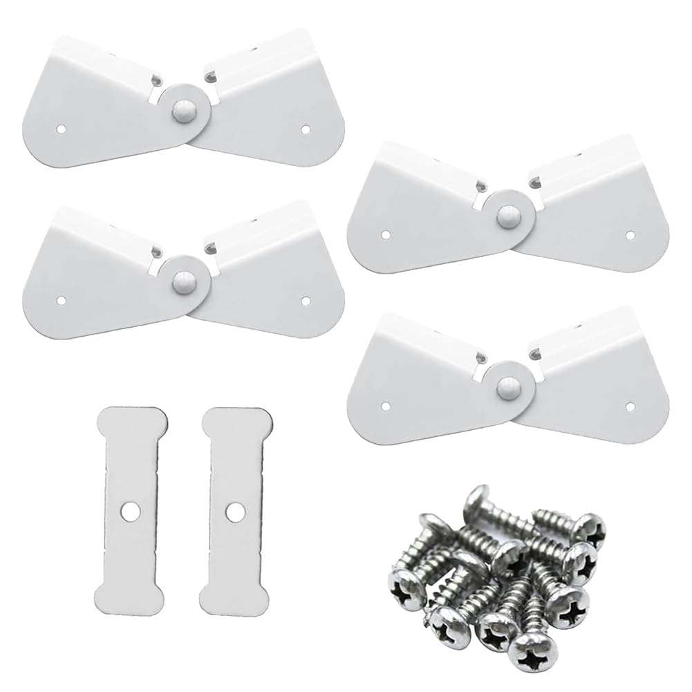 Ctrlzs White 4 Pack Gutter Downspout Extensions Gutter Hinges Downspout Extension For Rectangle Or Square Downspout