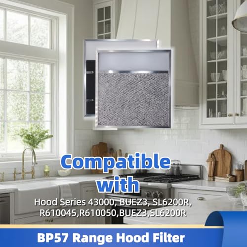 QKWL BP57 Range Hood Filter with Light Lens 11-3/8 x 11-3/4 In 1Pk by QKWL - Used condition - Image 2