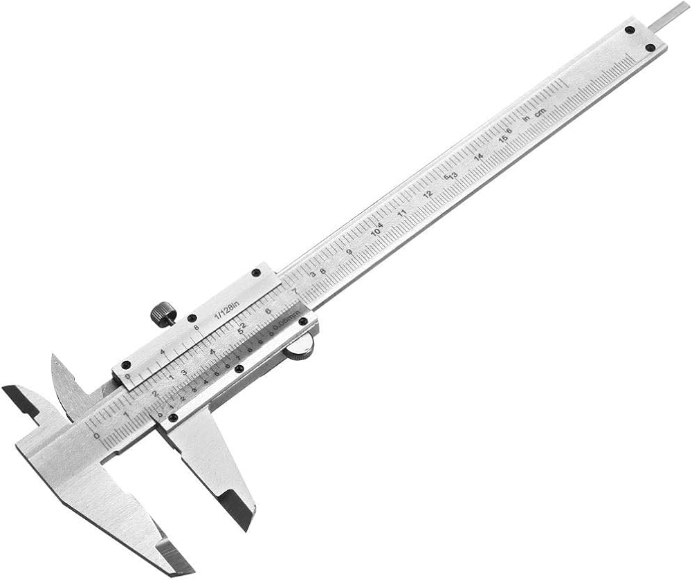 Professional Vernier Caliper with Stainless Steel Construction, Precision Measuring Tool, Metric and Imperial Scale, Includes PVC Storage Box-image-2
