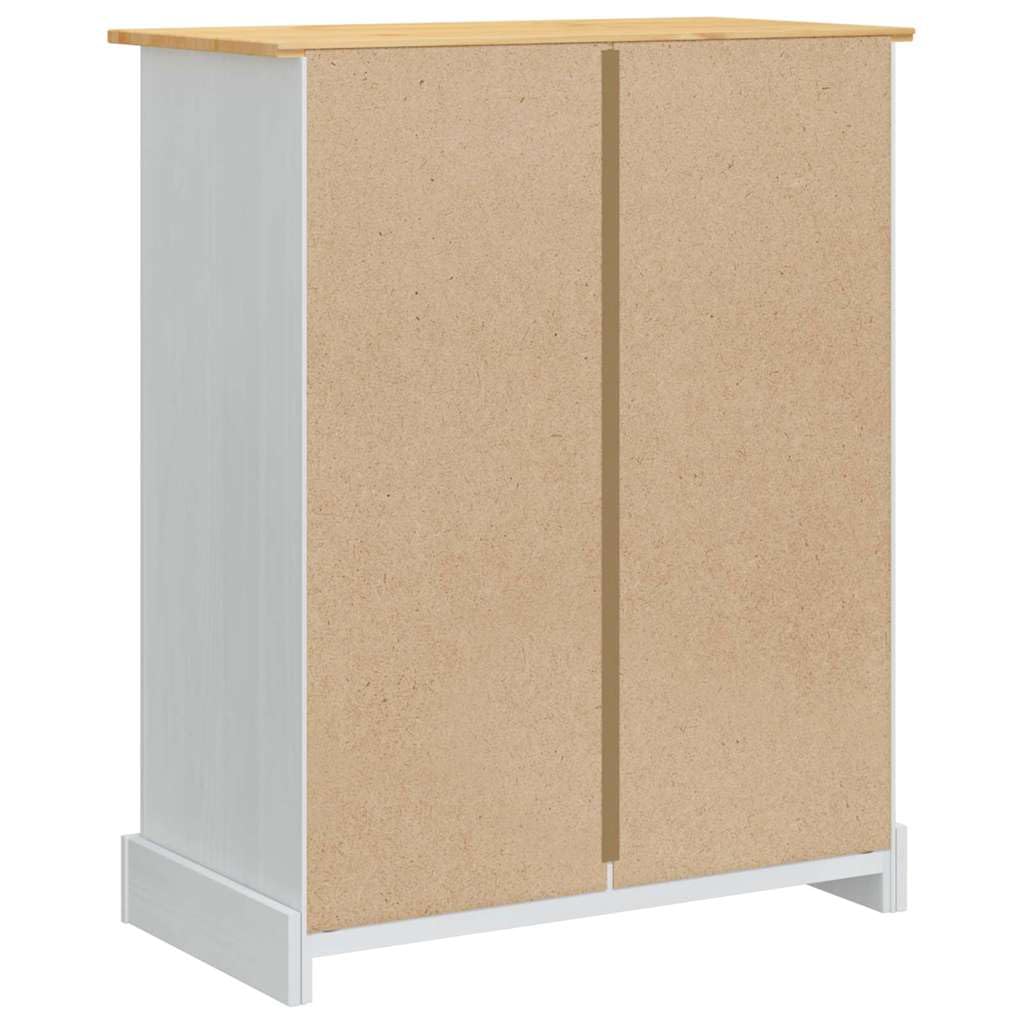 Baúl de almacenamiento de madera maciza de pino blanco, 92 x 48 x 114 cm
