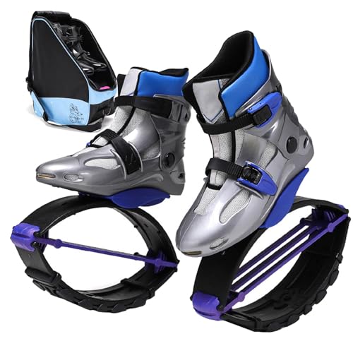 Jumps Botas Zapatos de Salto Botas de Luna de Alto Rebote con Bolsa Negra, Gimnasio Deportivo de casa Diversión Anti Gravidad Running Bootsm, Carga 20-70 Kg(S 30-32EU)