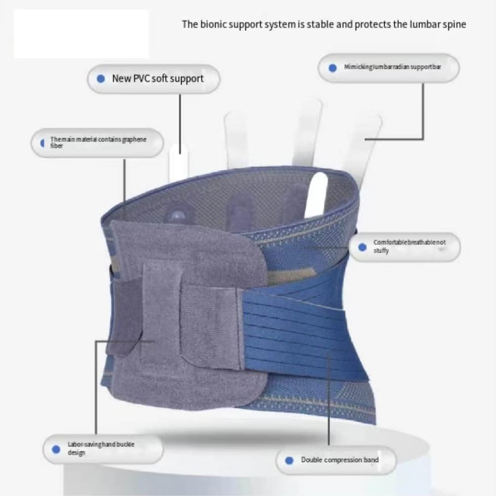Faja lumbar ajustable para apoyo y alivio de dolor de espalda miniatura 4