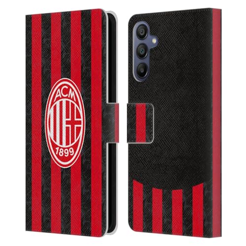 Étui portefeuille AC Milan Samsung Galaxy A15 protection cuir rabat