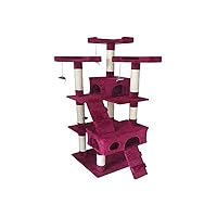BAKAJI Tiragraffi per Gatti Albero Sisal Parco Giochi Cuccia Gatto Tira Graffi Unghie