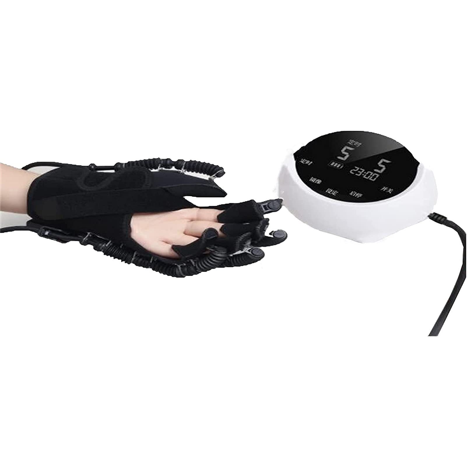 Ejercitador Ortopédico para Dedos, Guantes De Rehabilitación para Dispositivos De Entrenamiento De Manos Y Dedos Eléctricos, para Pacientes con Hemiplejía por Accidente Cerebrovascular