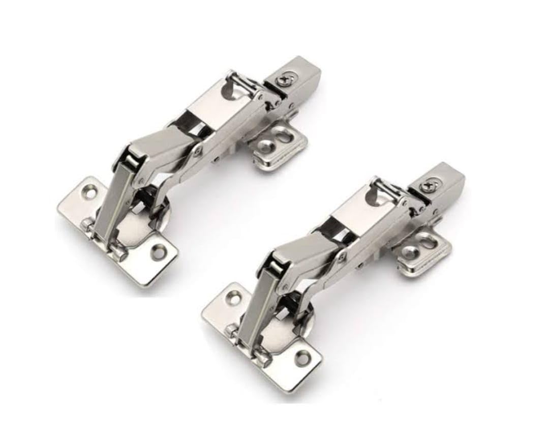 Adison 165-180 Degree Wardrobe Hinge with Screws |Soft Close | Pack of 1 Set (2 Pieces) mild Steel Kitchen Corner Concealed Hinge Full Overlay Concealed Cabinet for Modern Kitchens,Easy Access — Amazon image 3