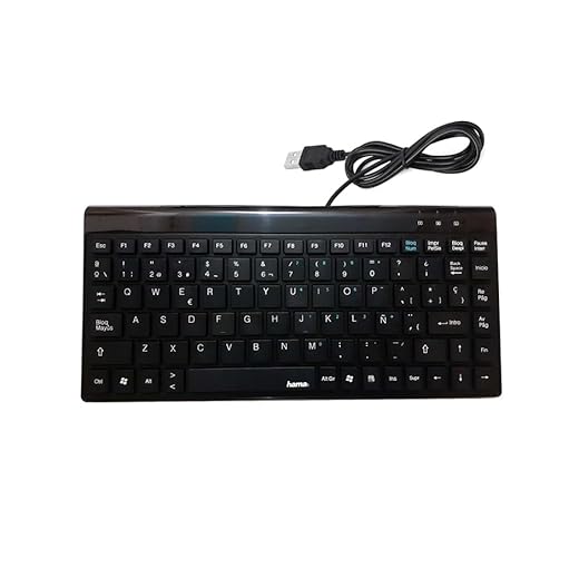 Mini teclado con cable y ajuste inclinación