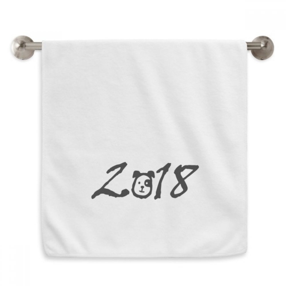 Serviette débarbouillette Mignon Spot Dog 13x29 pouces blanc