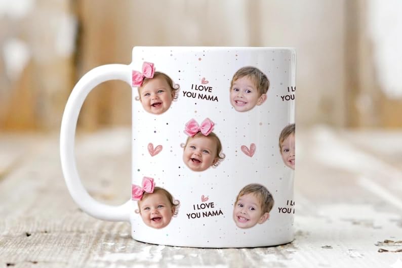Taza personalizada para mamá con nombres de niños miniatura 4