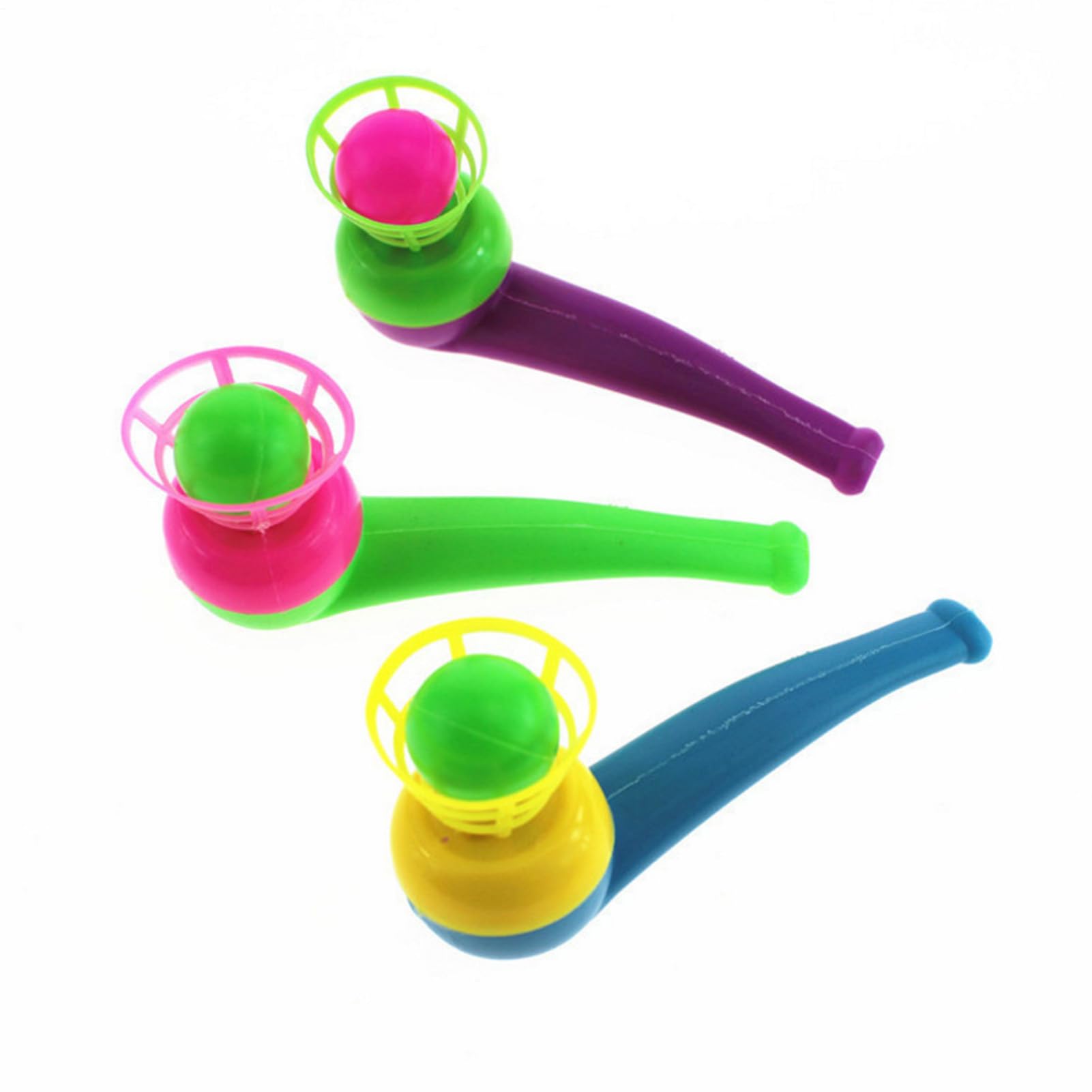 Genérico Jeu de soufflage de balles flottantes – Jouet éducatif avec Pipe de soufflage, Jeu d'équilibre de Boules flottantes | Engager Les compétences et Le contrôle des compétences